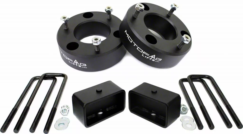 MotoFab 2.50-Inch Front / 2-Inch Rear Leveling Kit (19-24 Sierra 1500, Excluding AT4 & Denali)
