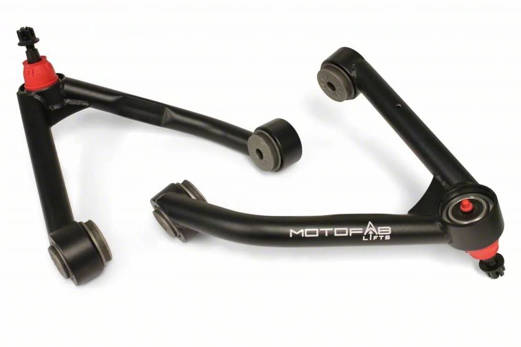 MotoFab Upper Control Arms for 2.50 to 3-Inch Lift (14-16 Silverado 1500 w/ Stock Cast Steel Control Arms)
