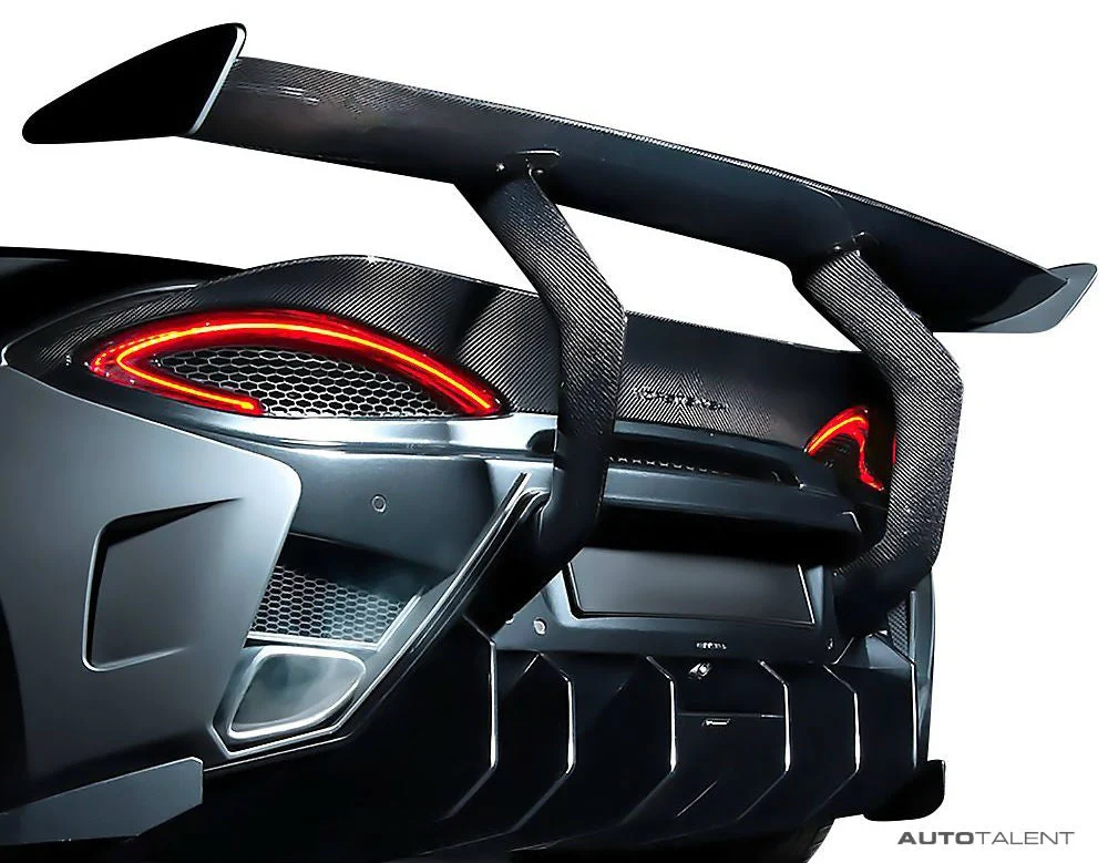 Vorsteiner Aero Wing Blade Carbon Fiber w/ Carbon Fiber Uprights, PP 2x2 Glossy MCLAREN 570S 570-VX PROGRAM