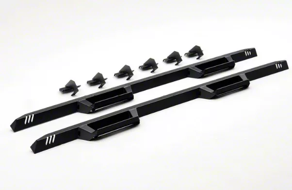 N-Fab EpYx Cab Length Nerf Side Step Bars; Textured Black (19-26 Sierra 1500 Crew Cab)