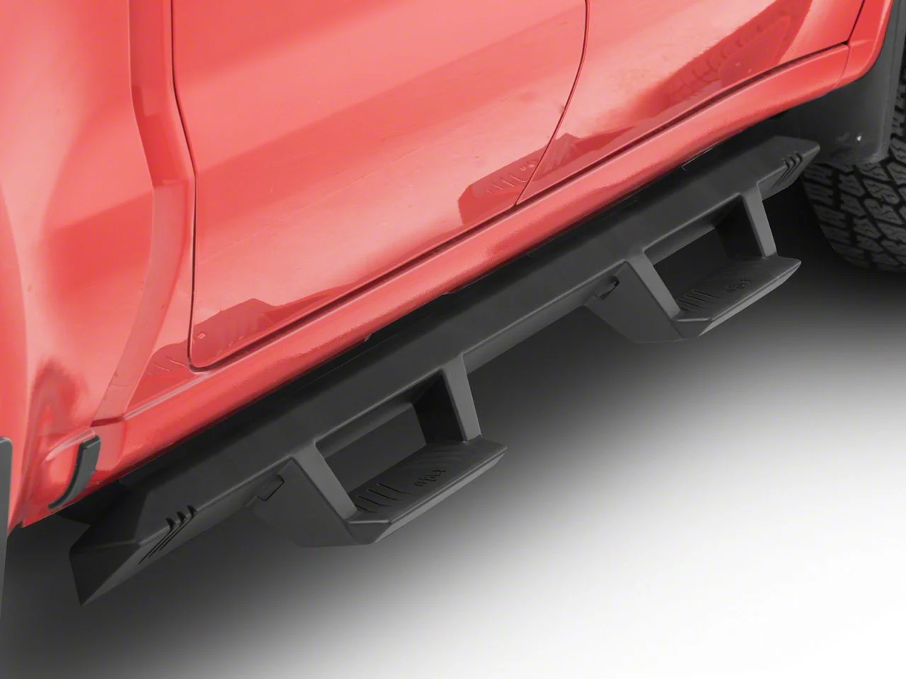 N-Fab EpYx Cab Length Nerf Side Step Bars; Textured Black (19-26 Silverado 1500 Crew Cab)