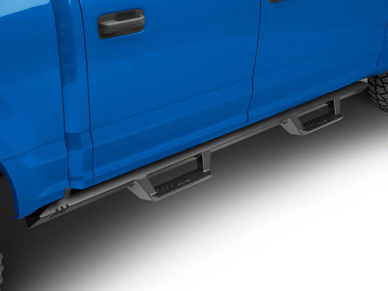 N-Fab EpYx Cab Length Nerf Side Step Bars; Textured Black (15-26 F-150 SuperCrew)
