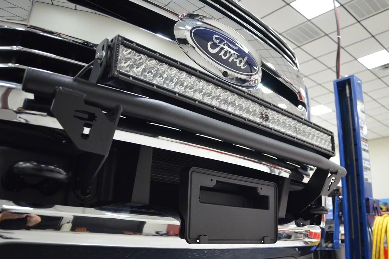 N-Fab Front Light Mount Bar with Multi-Mount; Textured Black (17-20 F-150 Raptor)