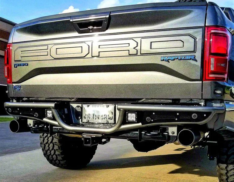 N-Fab RB-H Rear Bumper; Gloss Black (17-20 F-150 Raptor)