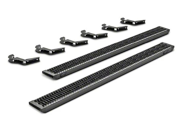 N-Fab Growler Fleet Sure Grip Running Boards; Textured Black (19-26 Sierra 1500 Crew Cab)