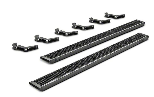 N-Fab Growler Fleet Sure Grip Running Boards; Textured Black (09-June 15 RAM 1500 Regular Cab)