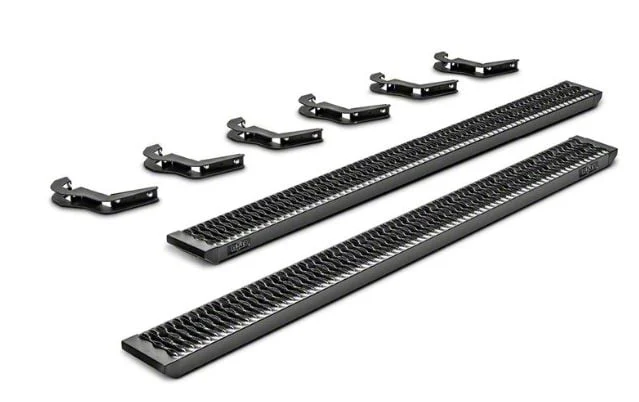 N-Fab Growler Fleet Sure Grip Running Boards; Textured Black (19-26 RAM 1500 Crew Cab)