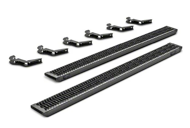 N-Fab Growler Fleet Sure Grip Running Boards; Textured Black (09-14 F-150 SuperCrew)