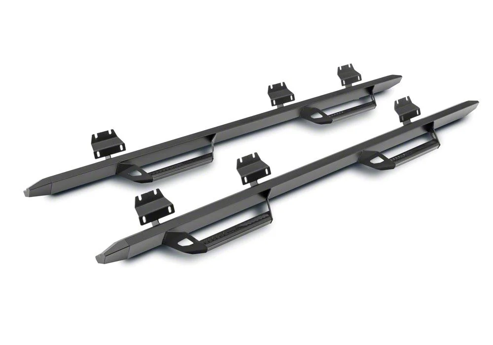 N-Fab Predator Pro Nerf Side Step Bars; Textured Black (07-13 Silverado 1500 Extended Cab)