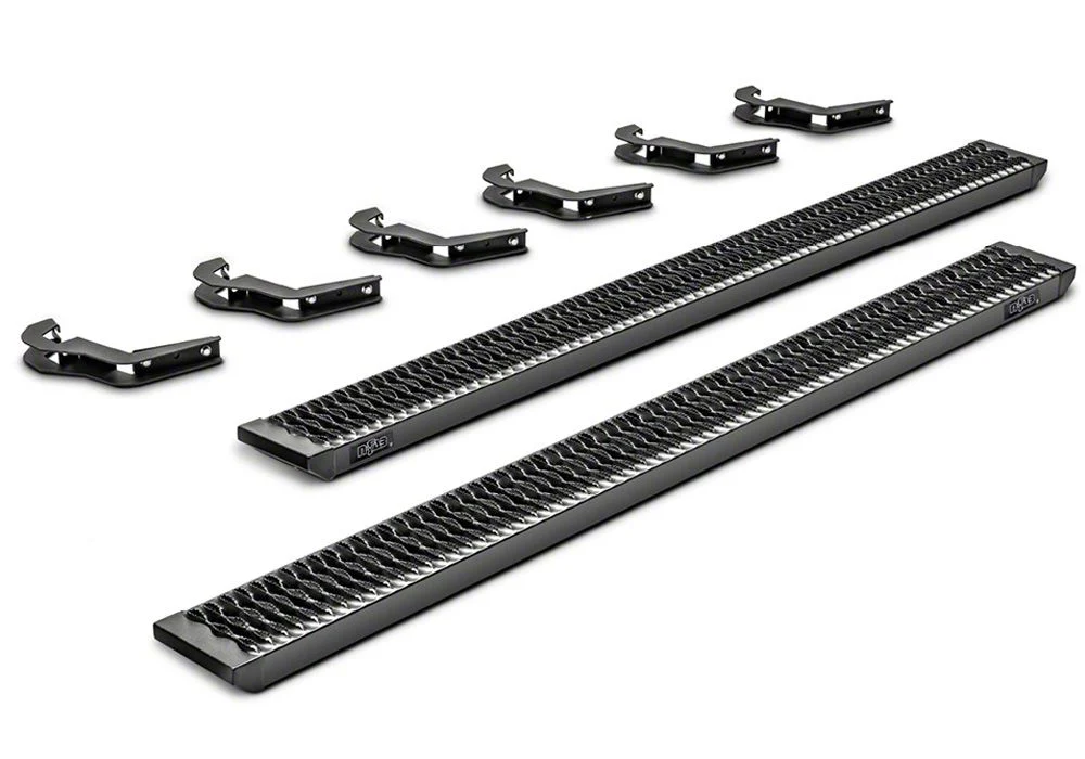 N-Fab Growler Fleet Sure Grip Running Boards; Textured Black (11-16 F-250 Super Duty SuperCrew)