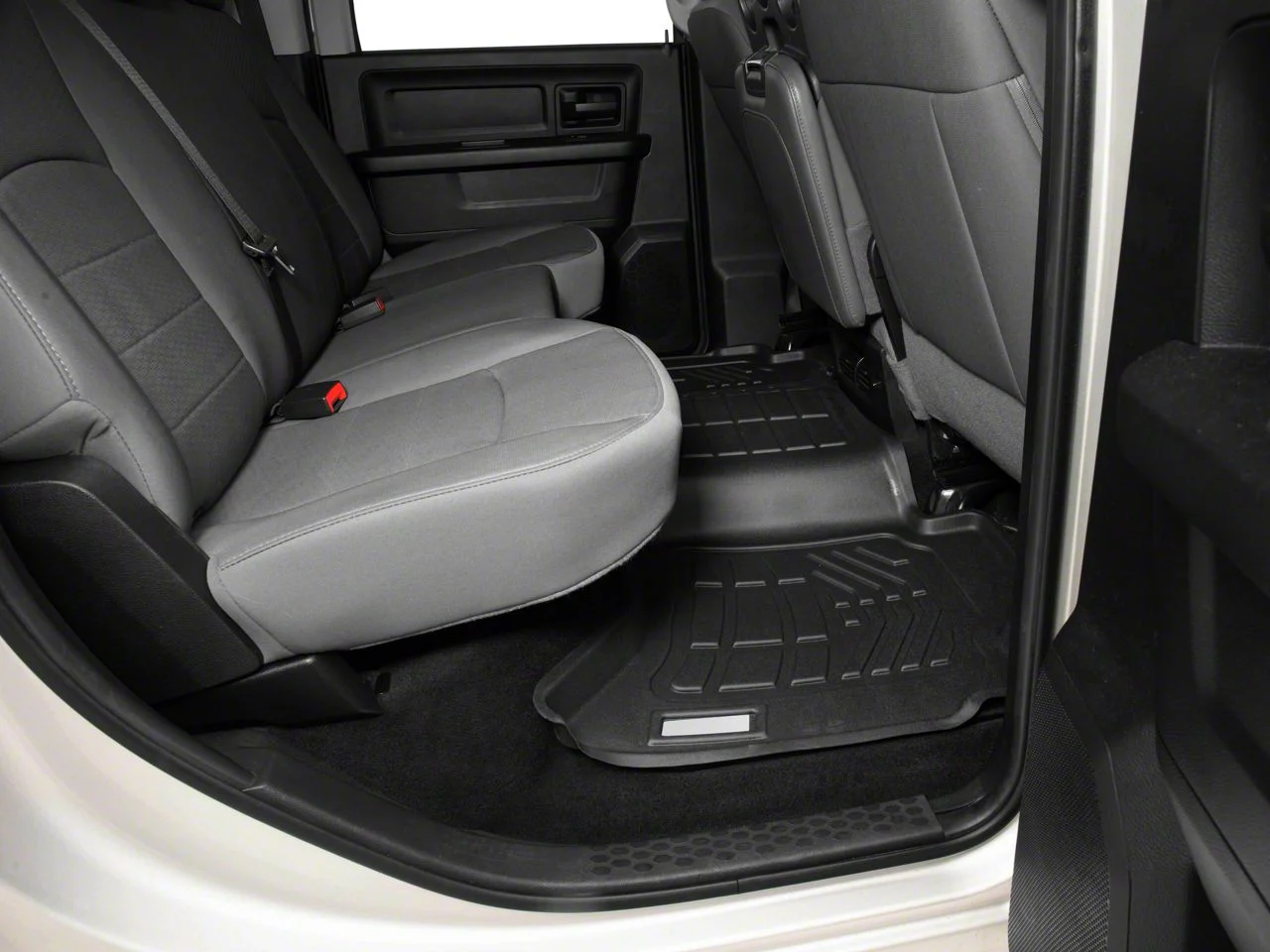 RedRock Sure-Fit Second Row Floor Liner; Black (09-18 RAM 1500 Crew Cab)