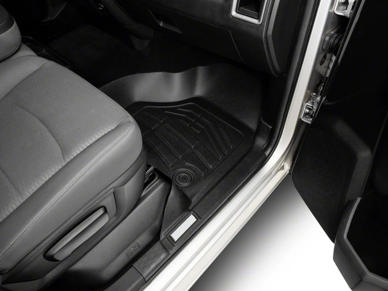 RedRock Sure-Fit Front Floor Liners; Black (13-18 RAM 1500 Crew Cab)