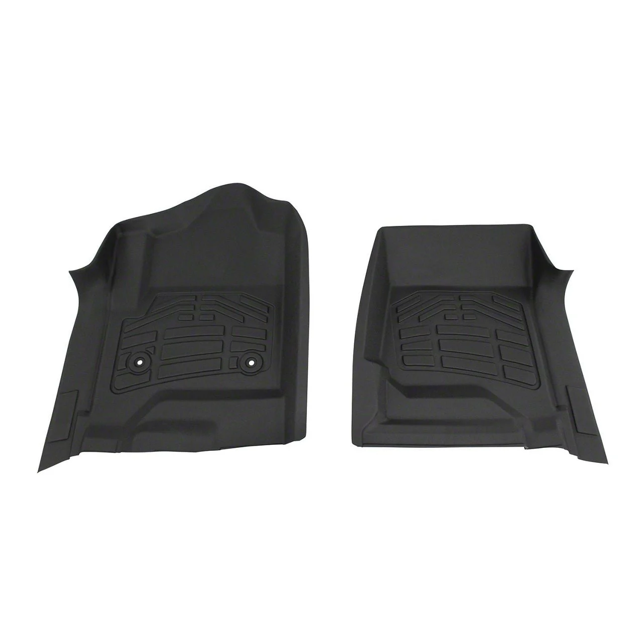 RedRock Sure-Fit Front Floor Liners; Black (14-18 Sierra 1500)
