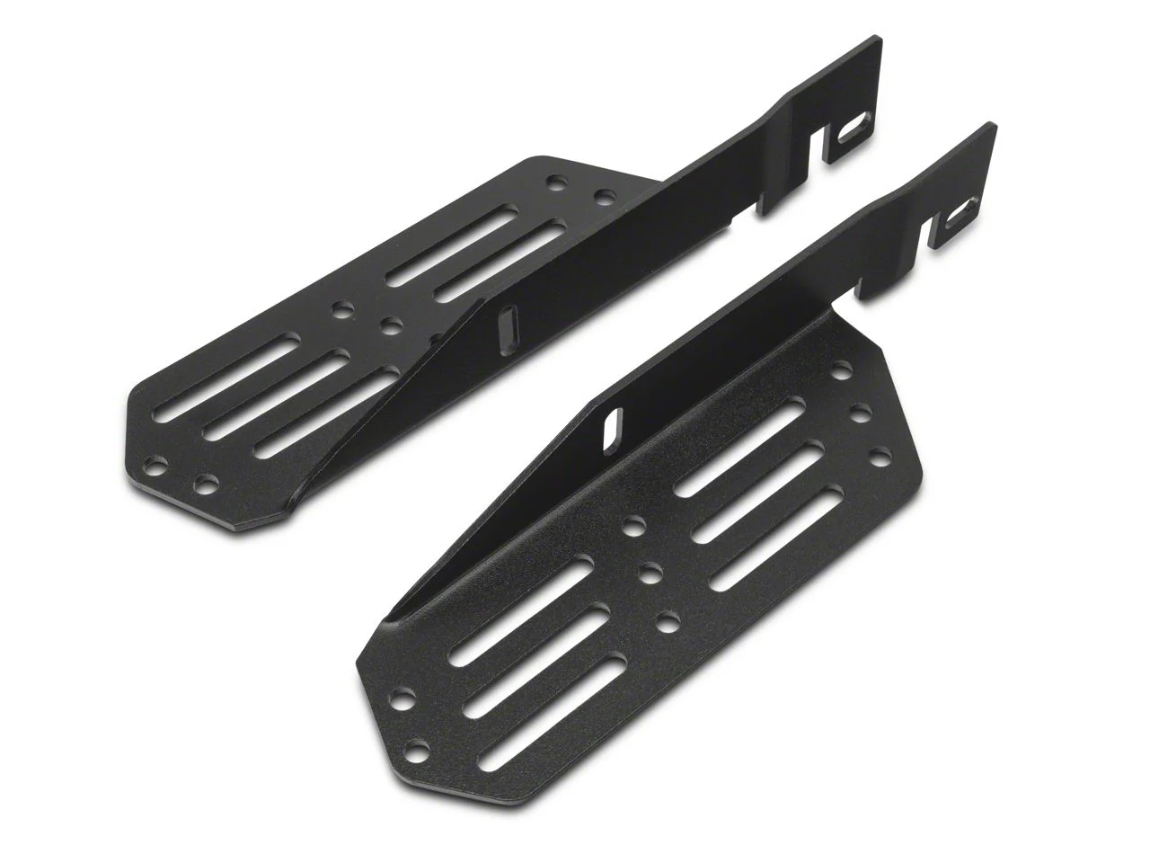 N-Fab Bumper Fog Light Mounting Brackets; Textured Black (17-20 F-150 Raptor)