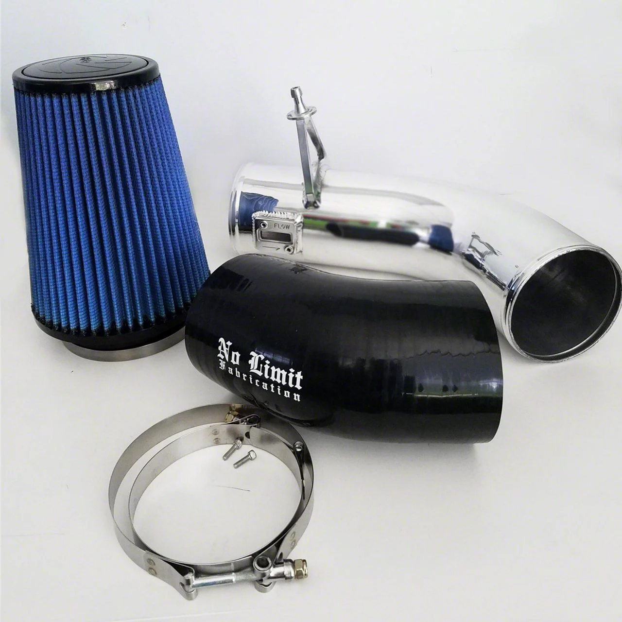 Cold Air Intake with Pro 5R Oiled Filter; Polished (17-19 6.7L Powerstroke F-350 Super Duty)
