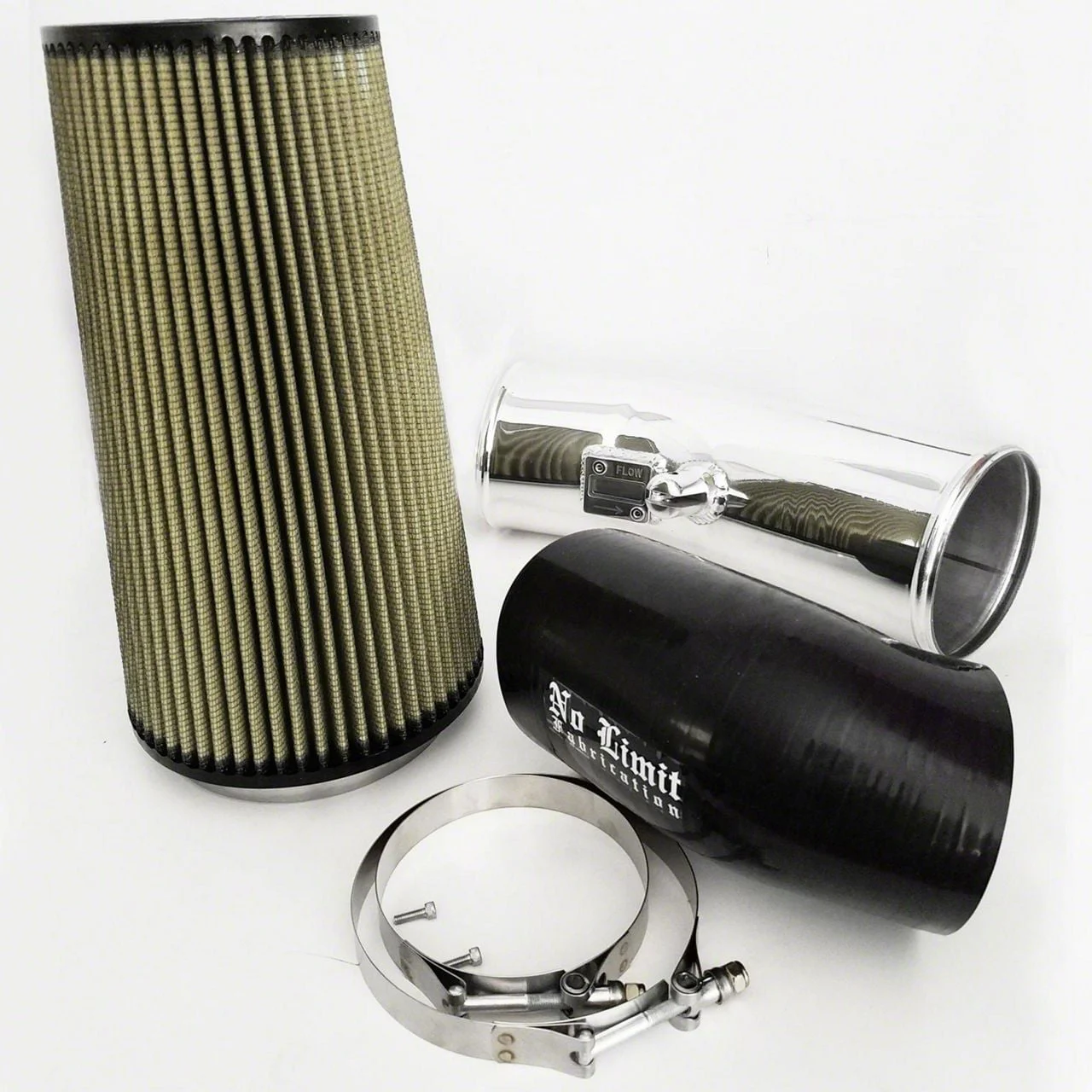 Cold Air Intake with Pro-GUARD 7 Oiled Filter; Polished (17-19 6.7L Powerstroke F-250 Super Duty)
