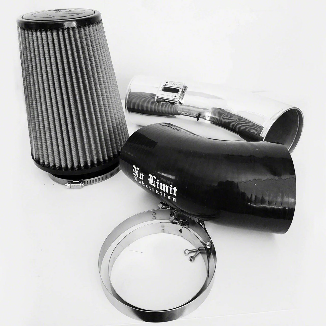 Stage 1 Cold Air Intake with Pro DRY S Filter; Polished (11-16 6.7L Powerstroke F-250 Super Duty)