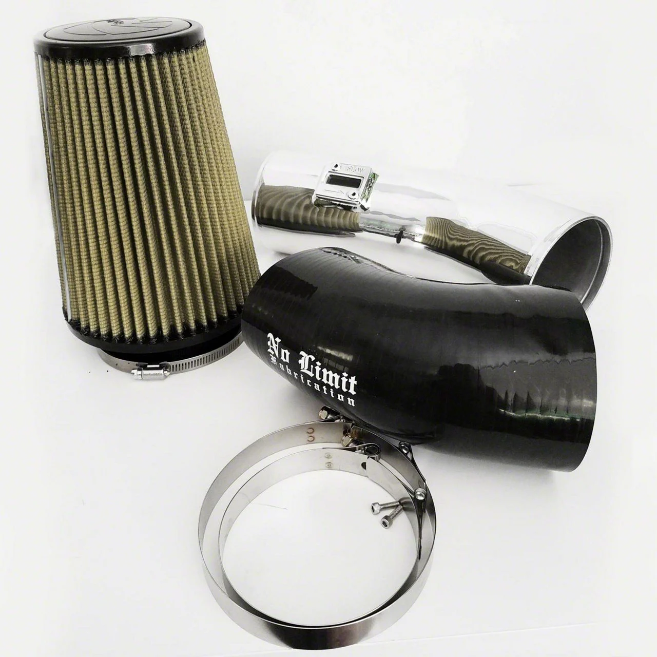 Stage 1 Cold Air Intake with Pro-GUARD 7 Oiled Filter; Polished (11-16 6.7L Powerstroke F-250 Super Duty)