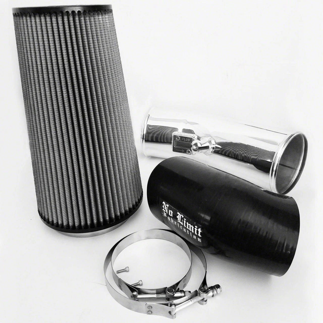 Stage 2 Cold Air Intake with Pro DRY S Filter; Polished (11-16 6.7L Powerstroke F-250 Super Duty)