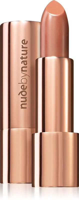 Nude by Nature Moisture Shine rossetto lucido effetto idratante colore Bare Pink 4 g