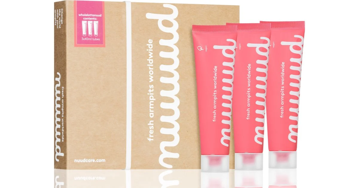 nuud Wholelottanuud Pack deodorante in crema Naturale 3x40 ml