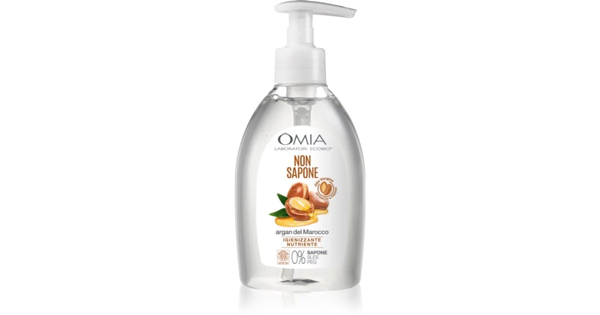 Omia Non Sapone Mani Viso All' Olio Di Argan 300 Ml