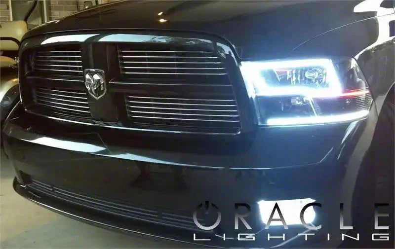Oracle LED Halo Headlight Conversion Kit; ColorSHIFT (09-18 RAM 1500 w/ Factory Halogen Non-Projector Headlights)