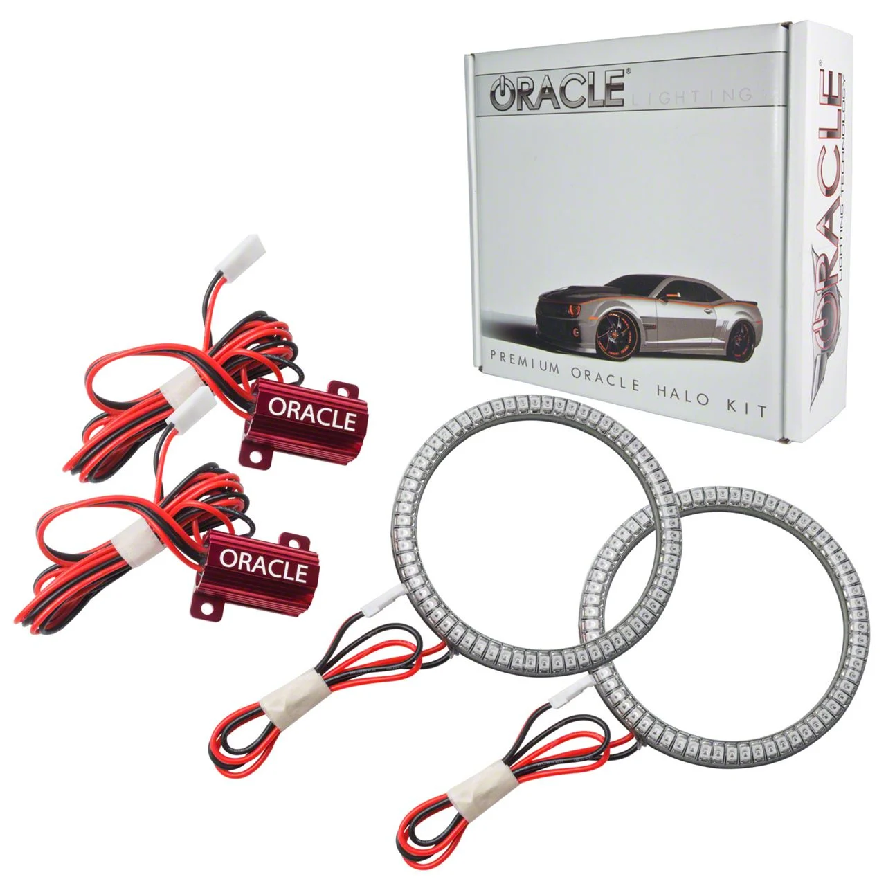 Oracle Waterproof Surface Mount LED Halo Fog Light Conversion Kit (14-18 Sierra 1500)