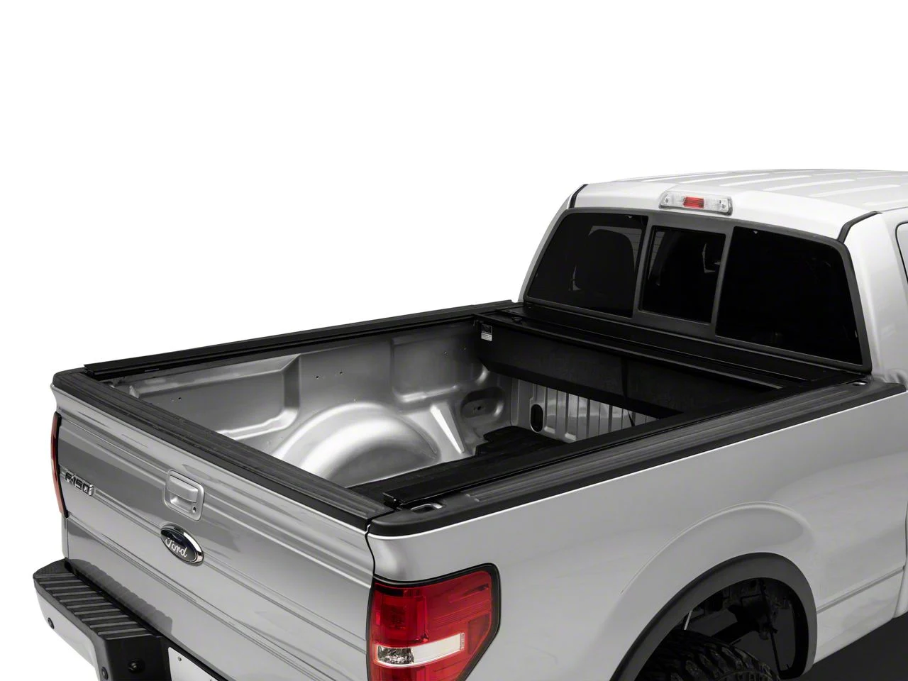 Pace Edwards JackRabbit Retractable Bed Cover; Gloss Black (04-14 F-150 Styleside)