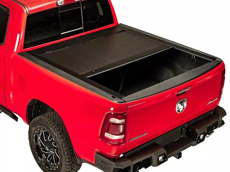 Pace Edwards JackRabbit Retractable Bed Cover with Explorer Rails; Matte Black with ArmorTek Vinyl Deck (19-23 Ranger)
