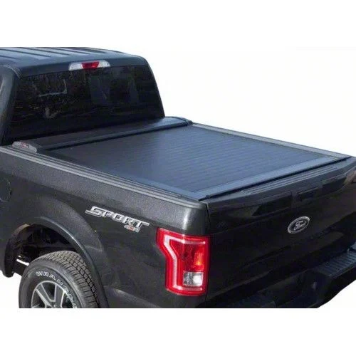 Pace Edwards SwitchBlade Retractable Bed Cover; Gloss Black with ArmorTek Vinyl Deck (20-26 Silverado 3500 HD w/ 8-Foot Long Box)