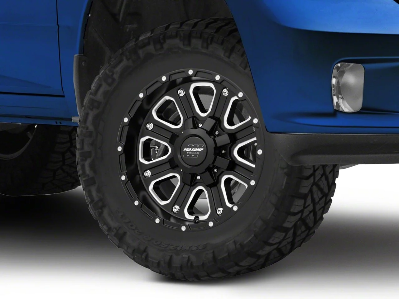 Pro Comp Wheels Axis Satin Black 5-Lug Wheel; 17x9; -6mm Offset (09-18 RAM 1500)