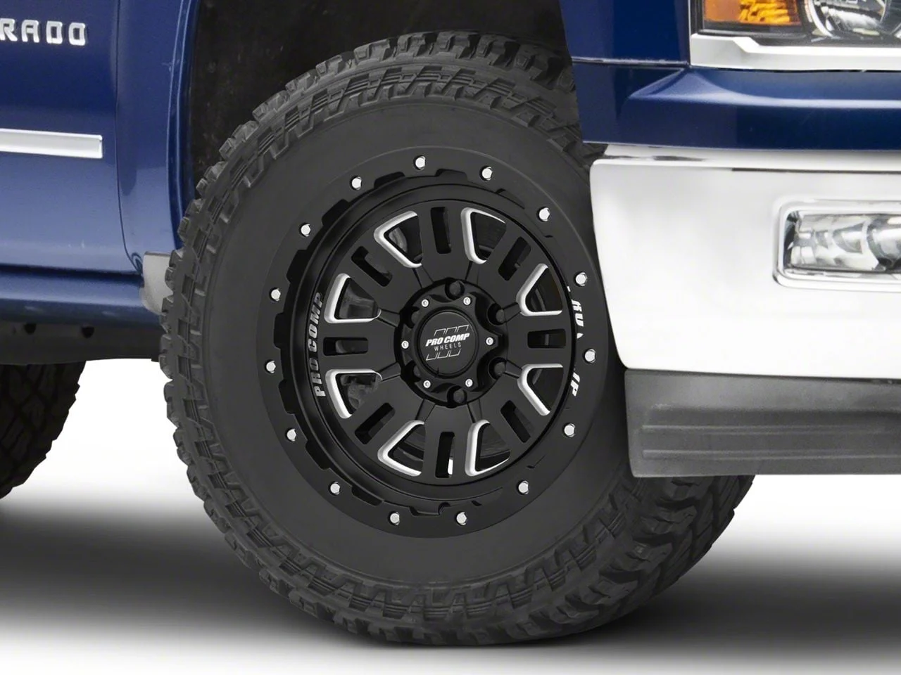 Pro Comp Wheels Cognito Satin Black Milled 6-Lug Wheel; 20x9; 0mm Offset (14-18 Silverado 1500)