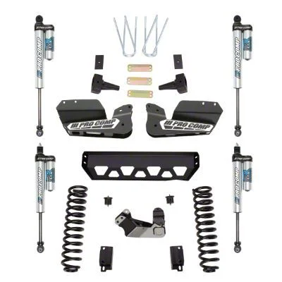 Pro Comp Suspension 4-Inch Stage I Suspension Lift Kit with Pro Runner Reservoir Shocks (17-22 4WD 6.7L Powerstroke F-350 Super Duty)