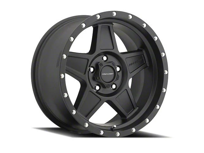 Pro Comp Wheels Predator Satin Black 6-Lug Wheel; 17x8.5; 0mm Offset (14-18 Silverado 1500)