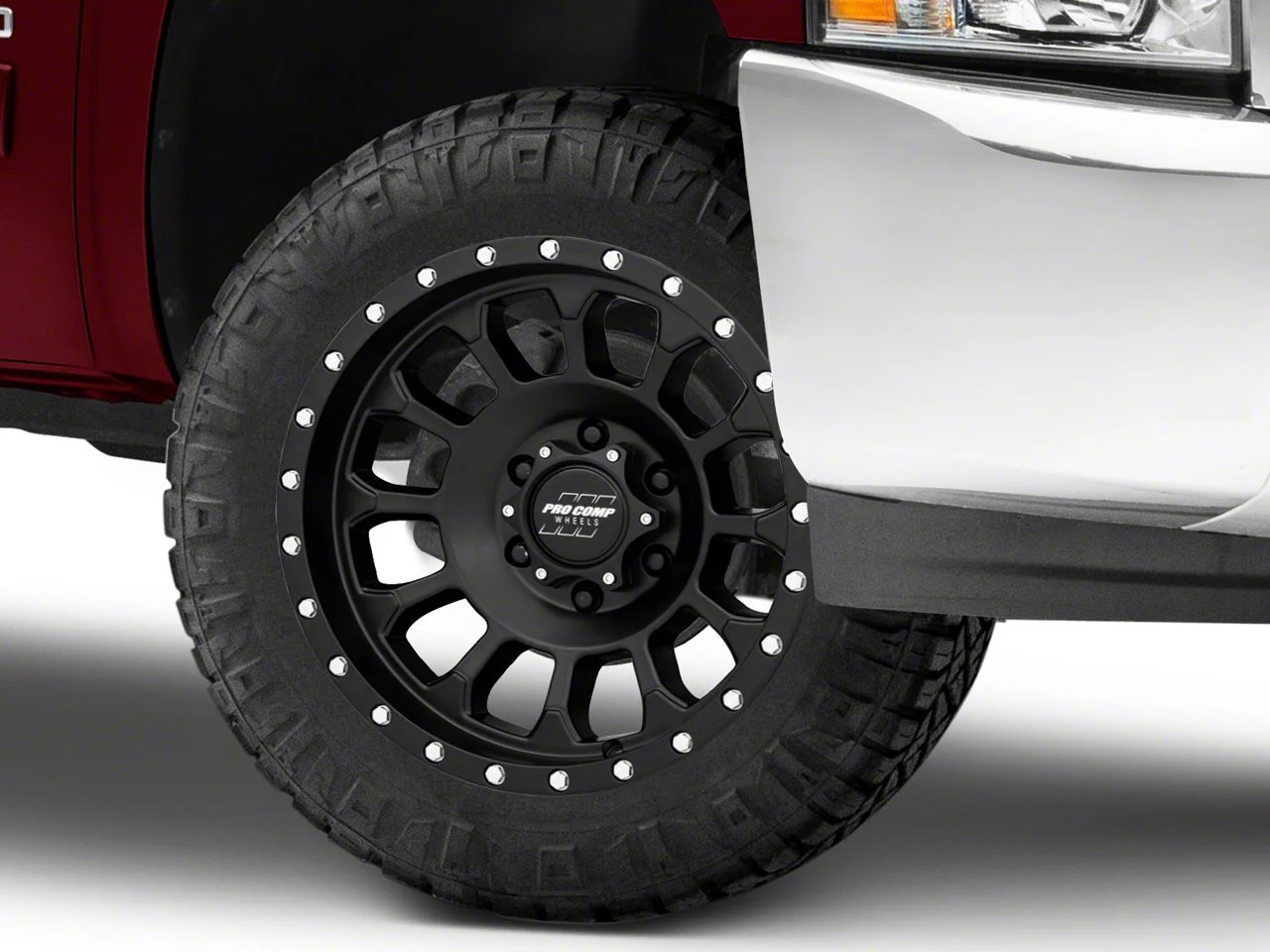 Pro Comp Wheels Rockwell Satin Black 6-Lug Wheel; 20x9; -12mm Offset (07-13 Silverado 1500)