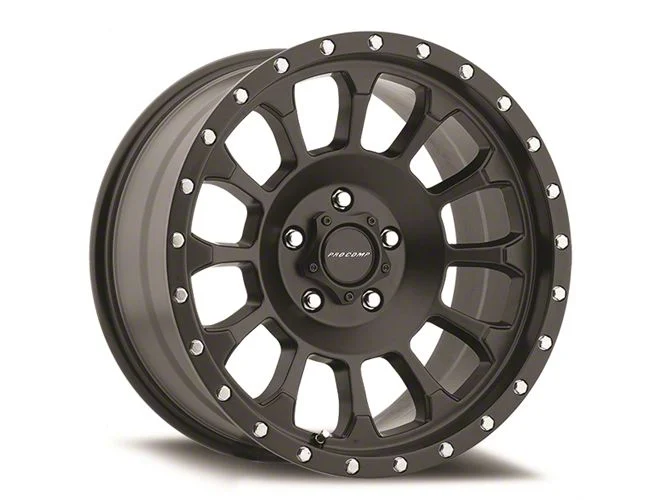 Pro Comp Wheels Rockwell Satin Black 8-Lug Wheel; 18x9; 0mm Offset (06-08 RAM 1500 Mega Cab)