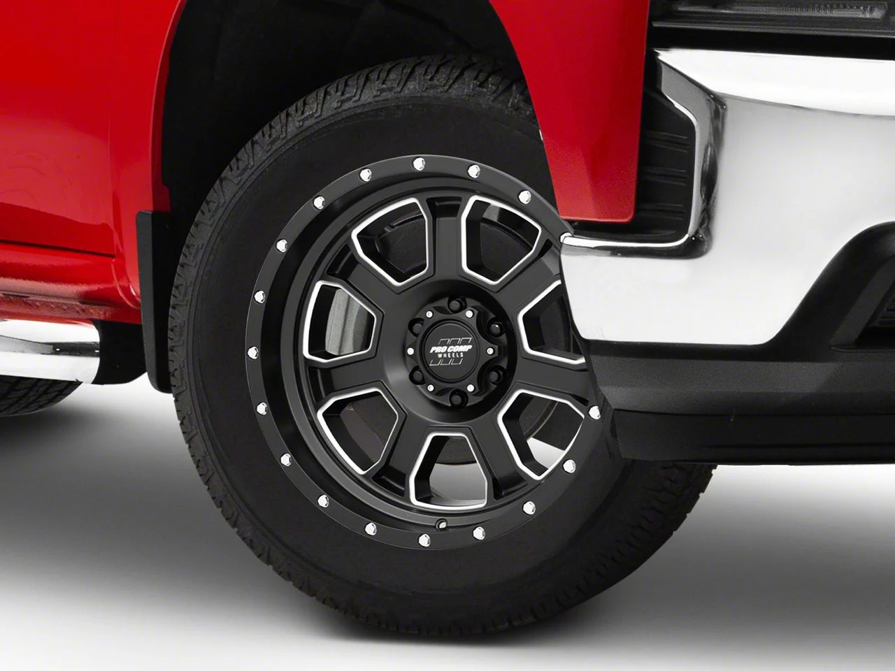Pro Comp Wheels Sledge Satin Black Milled 6-Lug Wheel; 20x9; 0mm Offset (19-26 Silverado 1500)