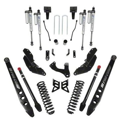 Pro Comp Suspension 4-Inch Stage III 4-Link Suspension Kit with Pro Runner Reservoir Shocks (17-22 4WD 6.7L Powerstroke F-250 Super Duty)