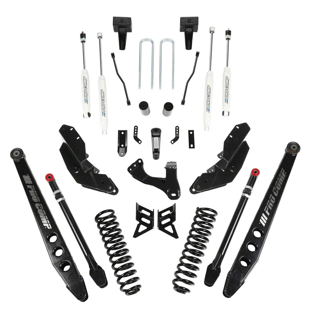 Pro Comp Suspension 4-Inch Stage III 4-Link Suspension Lift Kit with ES9000 Shocks (17-22 4WD 6.7L Powerstroke F-250 Super Duty)