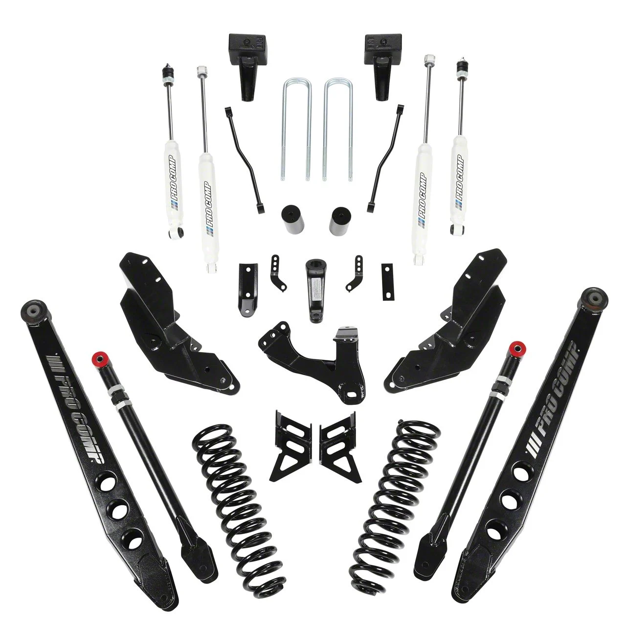 Pro Comp Suspension 8-Inch Stage III 4-Link Suspension Lift Kit with ES9000 Shocks (17-22 4WD 6.7L Powerstroke F-250 Super Duty)