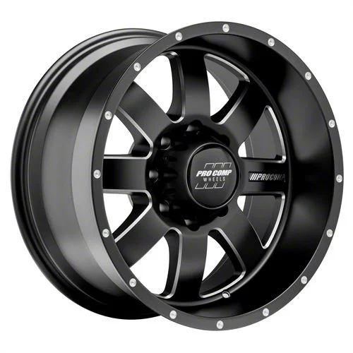 Pro Comp Wheels Trilogy Satin Black 8-Lug Wheel; 20x10; -18mm Offset (06-08 RAM 1500 Mega Cab)