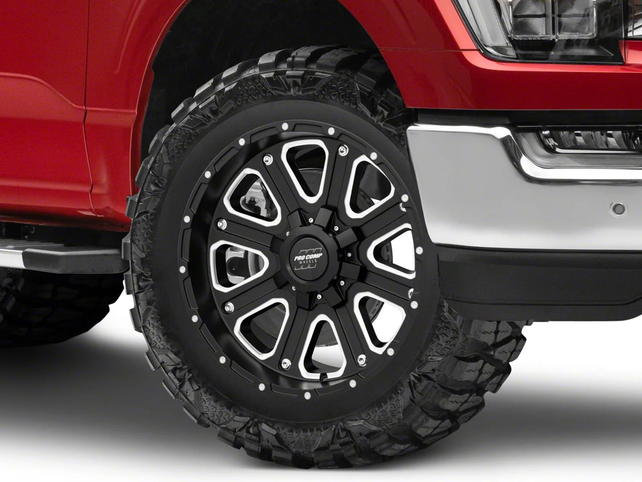 Pro Comp Wheels Axis Satin Black 6-Lug Wheel; 20x10; -18mm Offset (21-26 F-150)