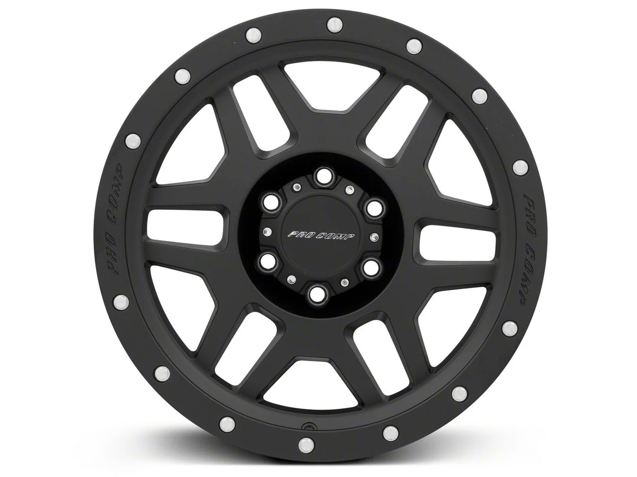 Pro Comp Wheels Phaser Satin Black 6-Lug Wheel; 18x9; 0mm Offset (19-23 Ranger)