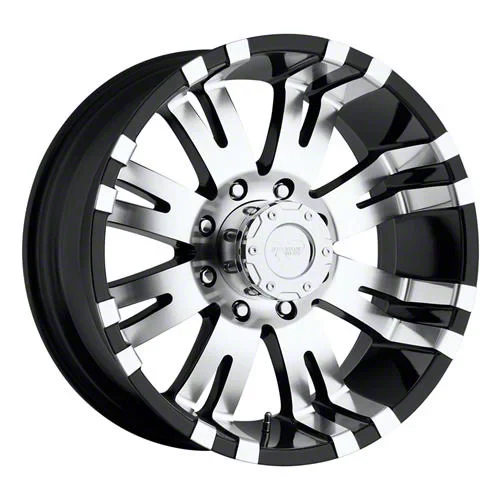 Pro Comp Wheels 01 Series Gloss Black Machined 8-Lug Wheel; 18x9.5; -19mm Offset (07-10 Silverado 2500 HD)