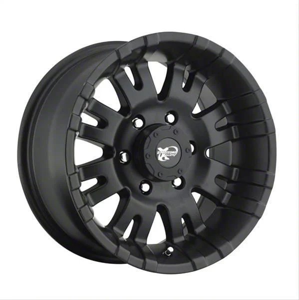 Pro Comp Wheels 01 Series Satin Black 8-Lug Wheel; 18x9.5; -19mm Offset (07-10 Silverado 2500 HD)