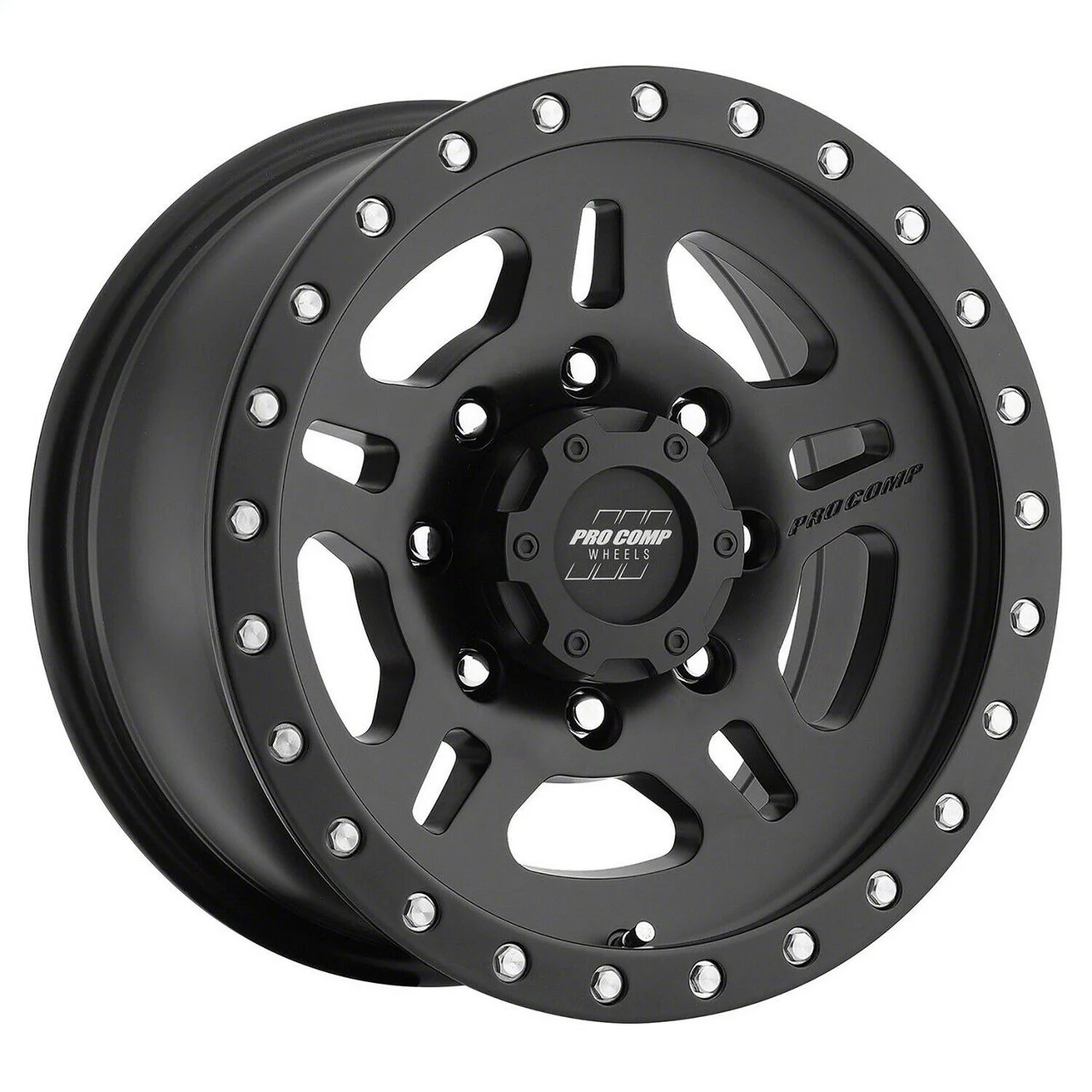 Pro Comp Wheels La Paz Satin Black 8-Lug Wheel; 17x8.5; 0mm Offset (07-10 Silverado 2500 HD)