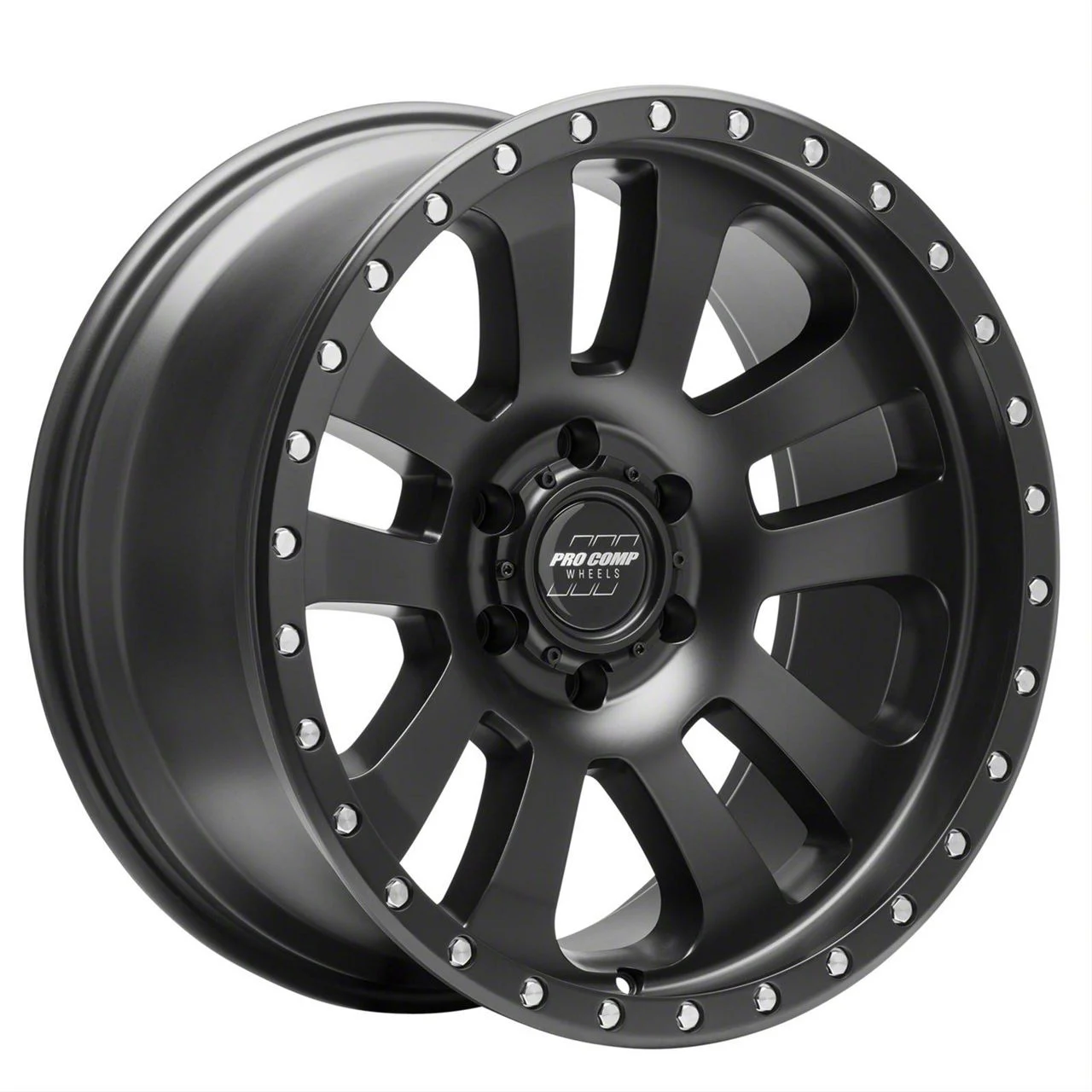 Pro Comp Wheels Prodigy Satin Black 8-Lug Wheel; 18x9; 0mm Offset (07-10 Silverado 2500 HD)