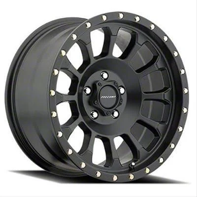 Pro Comp Wheels Rockwell Satin Black 8-Lug Wheel; 18x9; 0mm Offset (07-10 Silverado 2500 HD)