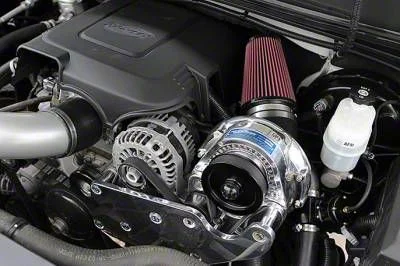 Procharger Stage II Intercooled Supercharger Complete Kit with P-1SC-1; Satin Finish (07-09 6.0L Silverado 1500)